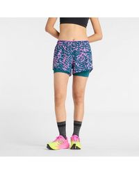 New Balance - London Edition Rc Printed 2-In-1 3" Short - Lyst