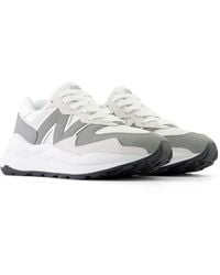 New Balance - 5740 In Grey/white Suede/mesh - Lyst
