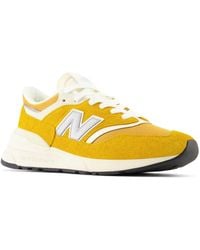 New Balance - 997r In Yellow/white Suede/mesh - Lyst