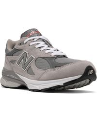 New Balance - Made in usa 990v3 core in grigio/bianca - Lyst
