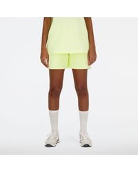 New Balance - Athletics french terry short in verde - Lyst