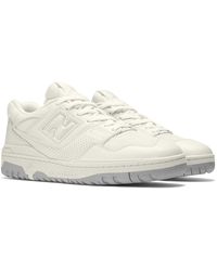New Balance - 550 In Beige/grey/white Leather - Lyst