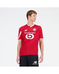 New Balance - Homme Lille Losc Home Short Sleeve Jersey En, Polyester, Taille - Lyst