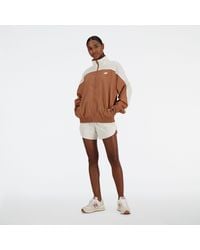 New Balance - Sportswear's greatest hits woven jacket in braun - Lyst