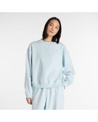 New Balance - Athletics French Terry Crew Shirt - Lyst