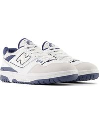 New Balance - 550 In White/blue Leather - Lyst