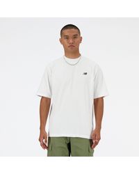 New Balance - Shifted oversized t-shirt in weiß - Lyst