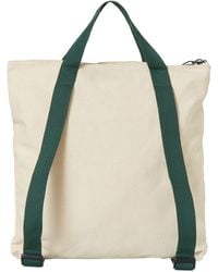 New Balance - Canvas Tote Backpack In Green Cotton Twill - Lyst