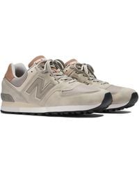 New Balance - Made In Uk 576 Nostalgic Sepia In Grey/brown Suede/mesh - Lyst