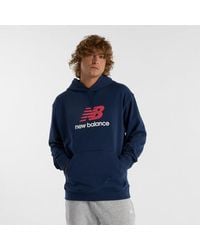 New Balance - Hombre Athletics French Terry Logo Hoodie En, Algodón, Talla - Lyst