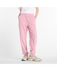 New Balance - Closed Hem Fleece Joggers - Lyst