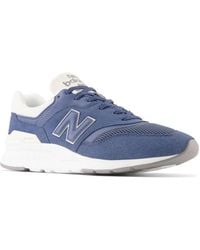 New Balance - 997h In Blue/white Suede/mesh - Lyst
