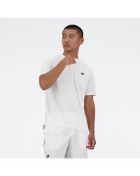 New Balance - Tournament Top In White Poly Knit - Lyst