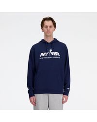 New Balance - Run For Life Graphic French Terry Hoodie - Lyst
