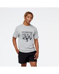 New Balance - London Edition Athletics Remastered Graphic Cotton Jersey Short Sleeve T-Shirt - Lyst