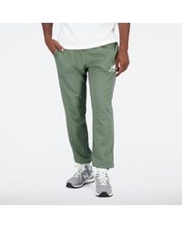New Balance - Hombre Pantalones De Running Essentials Stacked Logo French Terry Sweatpant En, Cotton Fleece, Talla - Lyst