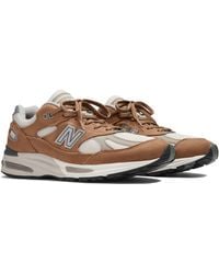 New Balance - Made In Uk 991v2 Nostalgic Sepia In Brown/grey Suede/mesh - Lyst