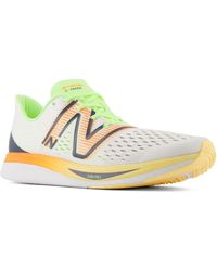 New Balance - Fuelcell Supercomp Pacer In White/orange/green Synthetic - Lyst