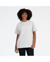 New Balance - Athletics jersey t-shirt in grau - Lyst
