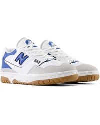 New Balance - 550 In White/blue/grey Leather - Lyst