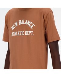 New Balance - Sportswear's Greatest Hits T-shirt In Brown Cotton - Lyst