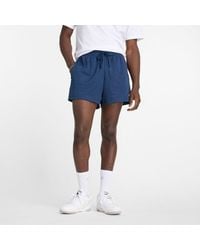 New Balance - Sport Essentials Mesh Short 5" In Blue Poly Knit - Lyst