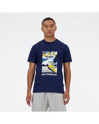 New Balance - Sport essentials triathlon t-shirt in blu - Lyst