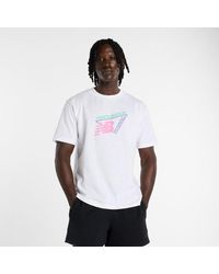 New Balance - Classic Tri-Logo T-Shirt - Lyst