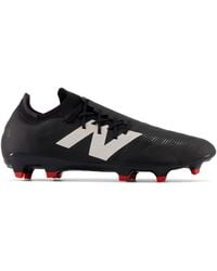 New Balance - Furon Pro Fg V7+ In Black/white/red Synthetic - Lyst