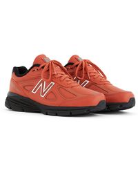 New Balance - Made In Usa 990v4 In Brown/black Leather - Lyst