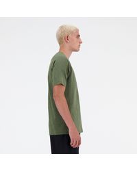 New Balance - Knit t-shirt in verde - Lyst