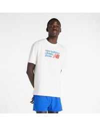 New Balance - Athletics Premium Relaxed Chest Logo T-Shirt - Lyst