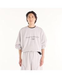 New Balance - Trackside French Terry Crew - Lyst