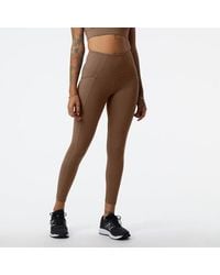New Balance - Femme Leggings Shape Shield 7/8 High Rise Pocket En, Poly Knit, Taille - Lyst