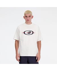 New Balance - Archive Oversized T-shirt In White Cotton - Lyst