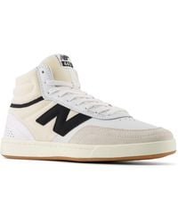 New Balance - Nb Numeric 440 High V2 In White/black Suede/mesh - Lyst