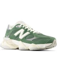 New Balance - 9060 In Green/grey/beige Leather - Lyst