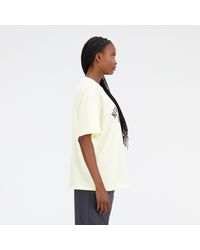 New Balance - Essentials varsity oversized t-shirt - Lyst