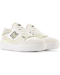 New Balance - 550 In White/green/beige/brown Leather - Lyst