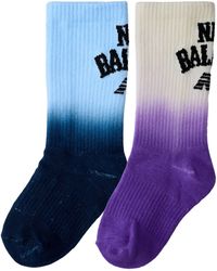 New Balance - Kids Tie Dye Crew Socks 2 Pack - Lyst