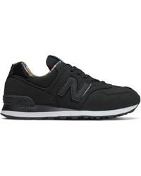 new balance 574 navy blue leather