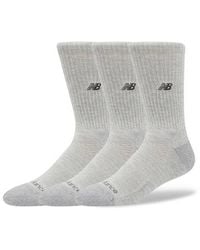 New Balance - Active Premium Crew 3 Pack Socks 3 Pack - Lyst