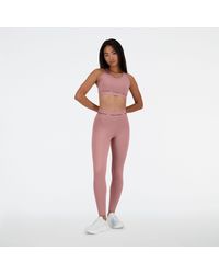 New Balance - Nb sleek high rise sport legging 25" in rosa - Lyst