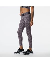 New Balance - Relentless Crossover Printed High Rise 7/8 Tight - Lyst