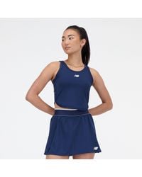 New Balance - Cropped Tournament Tank Top - Lyst