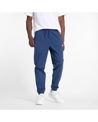 New Balance - Athletics Stretch Woven jogger In Blue Nylon Woven - Lyst