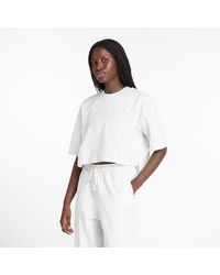 New Balance - Mujer Logo Oversized Jersey T-Shirt En, Jersey De Algodón, Talla - Lyst
