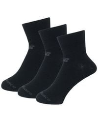 New Balance - Performance Cotton Flat Knit Ankle Socks 3 Pack En, Taille - Lyst