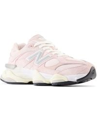New Balance - 9060 In Pink/beige Suede/mesh - Lyst