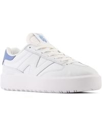 New Balance - Ct302 In White/blue Leather - Lyst
